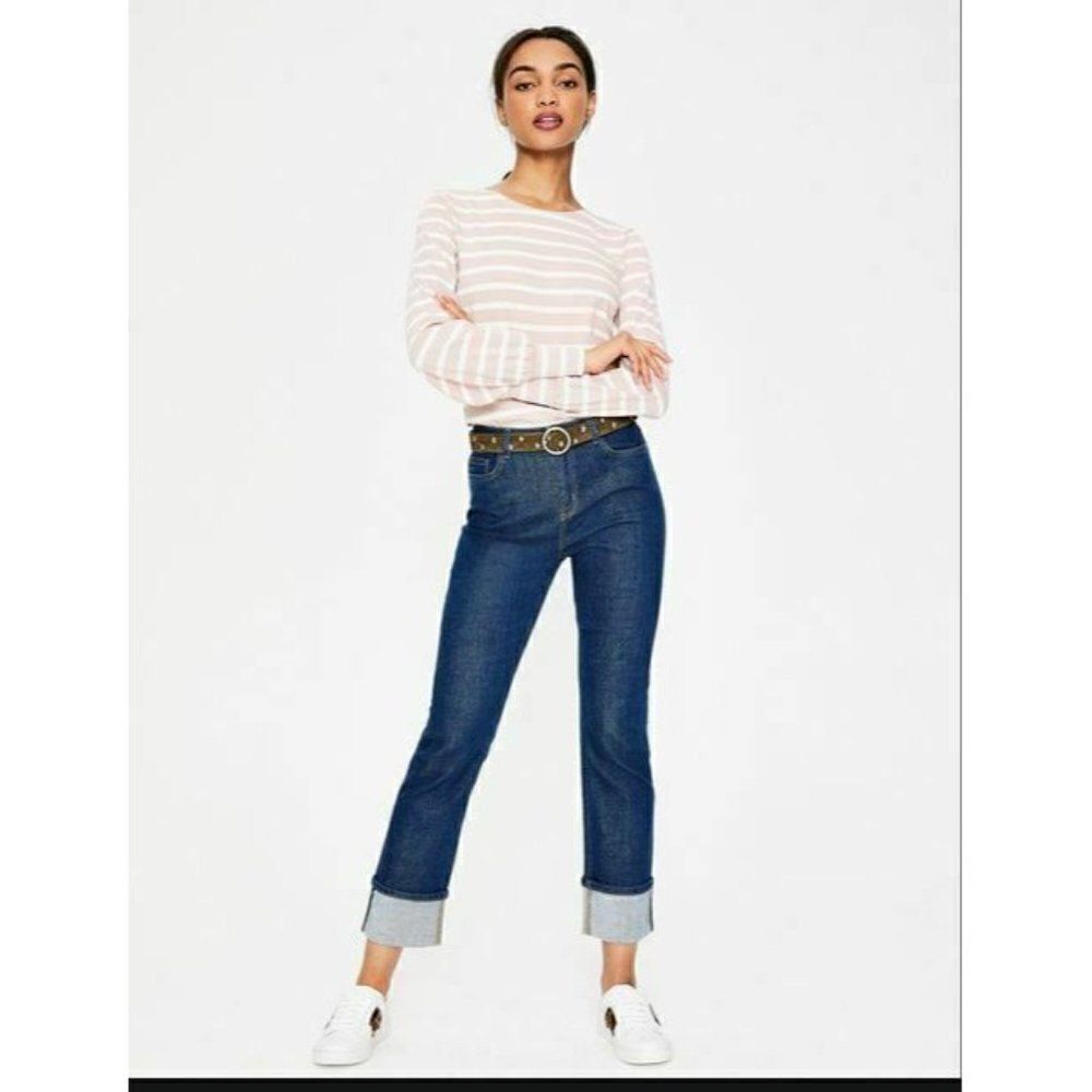 Boden Womens Harrogate Cropped Jeans Selvedge UK 6